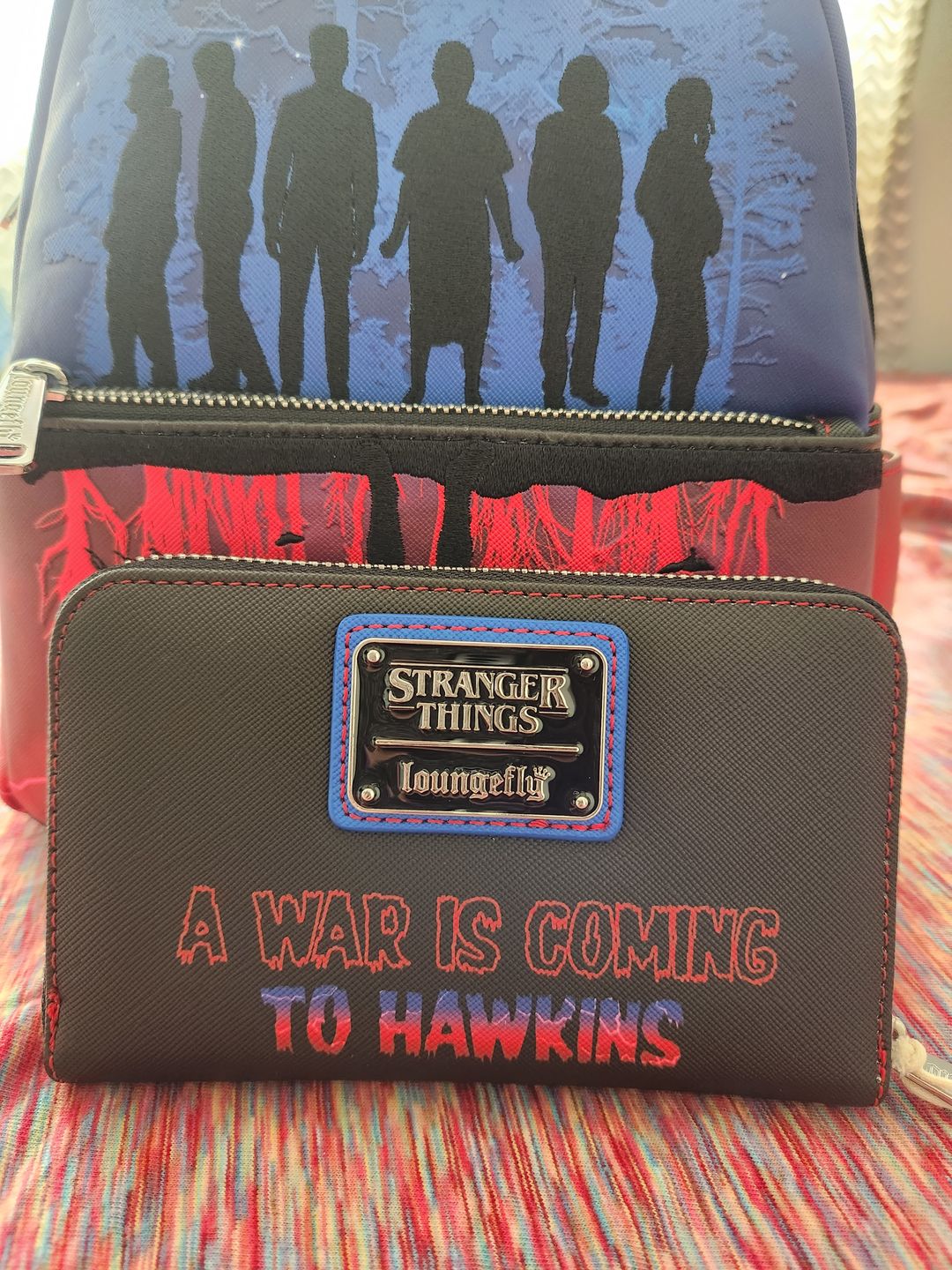 Customer photo review of Loungefly Netflix Stranger Things Upside Down Shadows Zip-Around Wallet