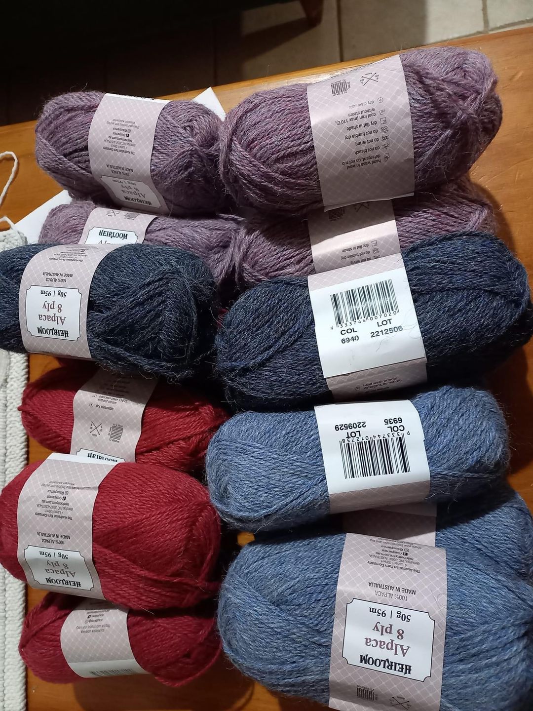 Customer photo review of Alpaca 8 ply