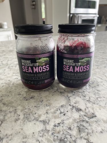 Customer photo review of Elderberry and Soursop Infused Sea Moss Gel