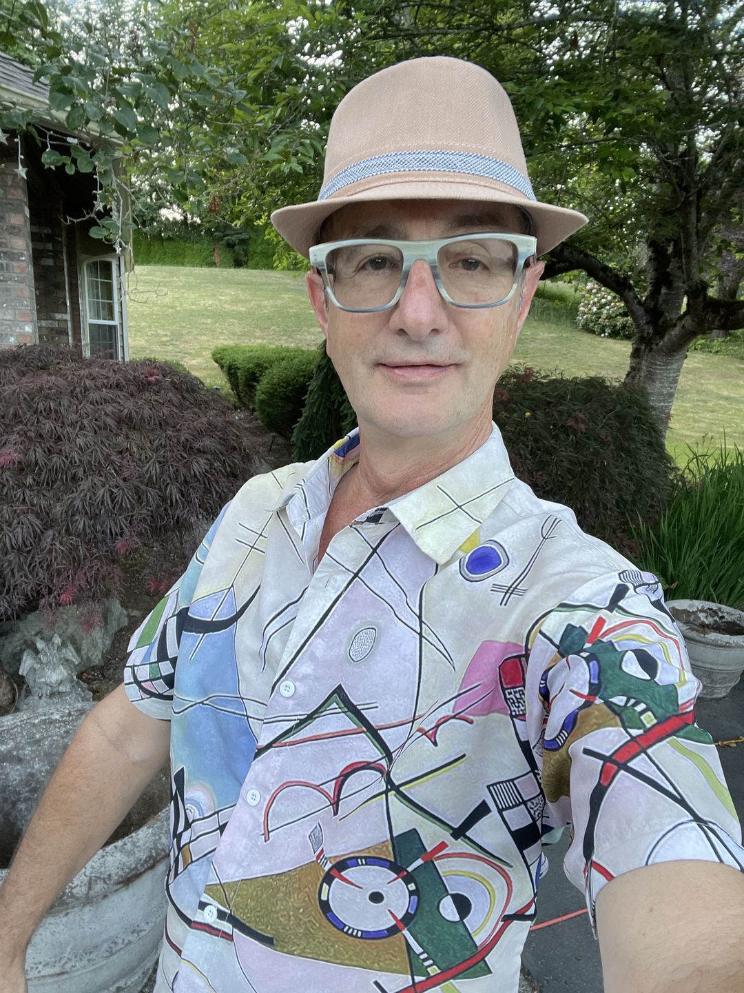 Customer photo review of Wassily Kandinsky Composition 8 BUTTONED SHIRT