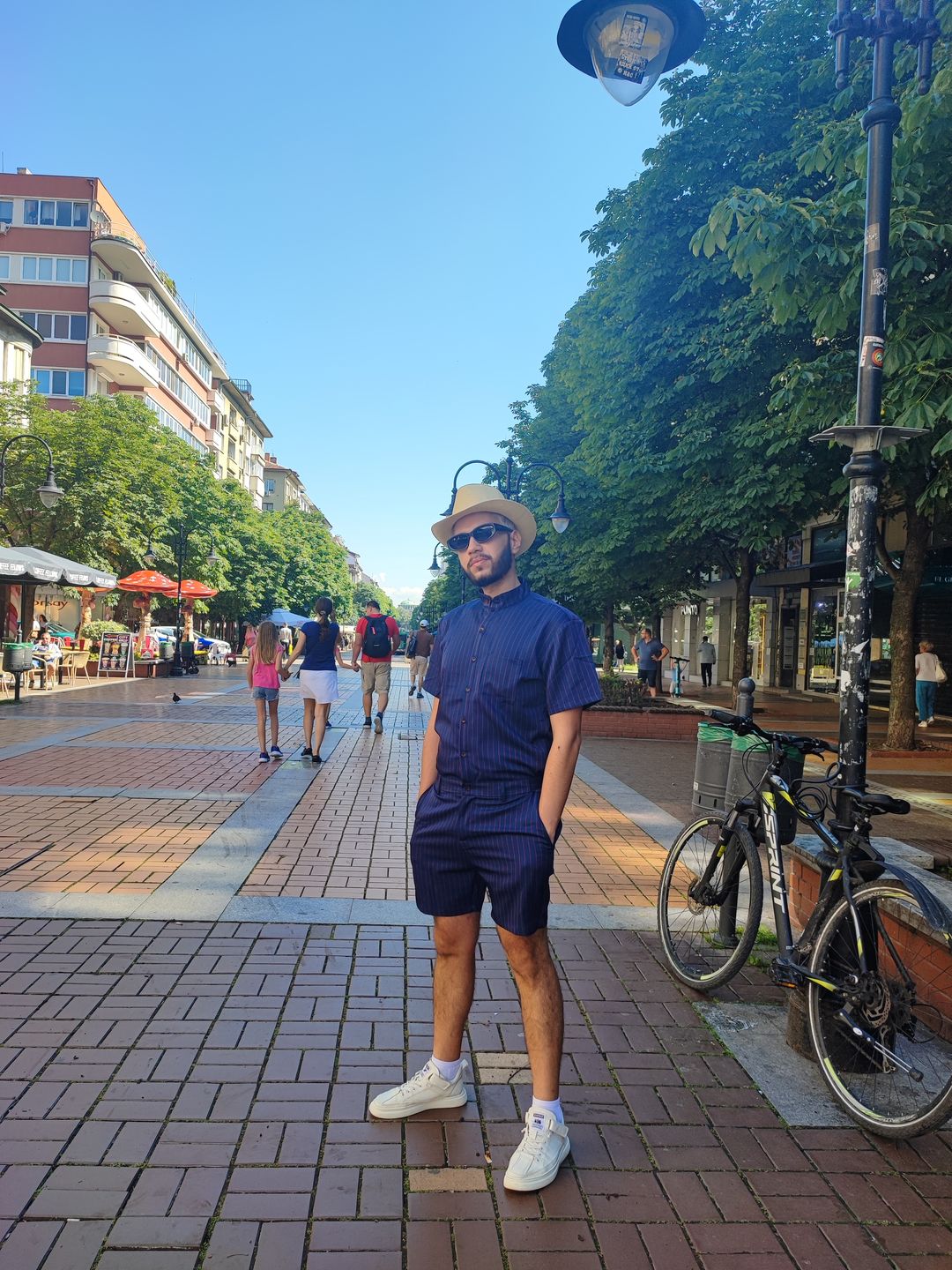 Customer photo review of Navy Chateaux Romper