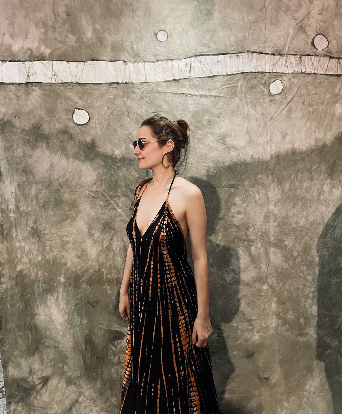 Customer photo review of Flamingo Tie Dye Dress Phoenix
