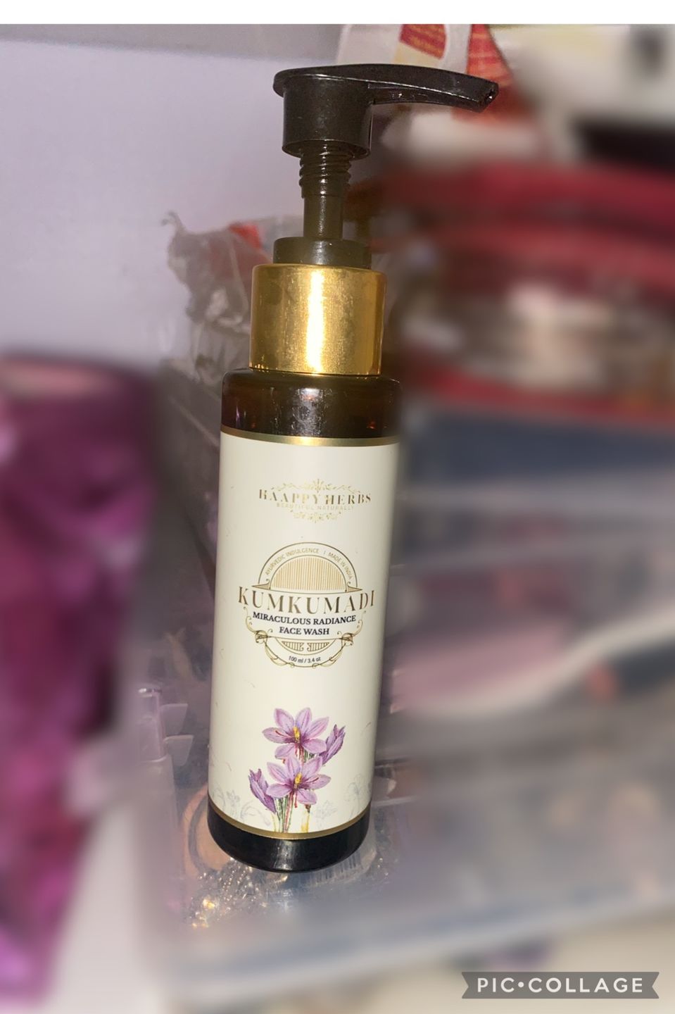 Customer photo review of Kumkumadi Miraculous Radiance Face Wash