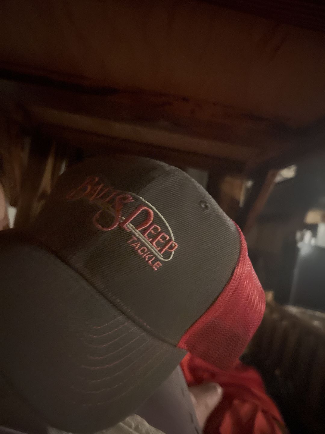Customer photo review of Charcoal/Neon Pink Snapback