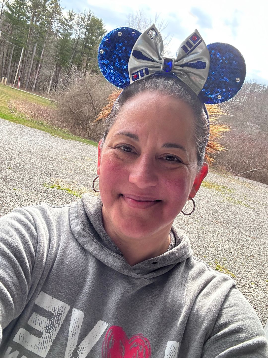 Customer photo review of Blue Robot Mickey Ears