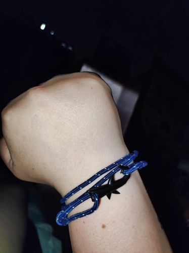 Customer photo review of "Shark" tracking bracelet