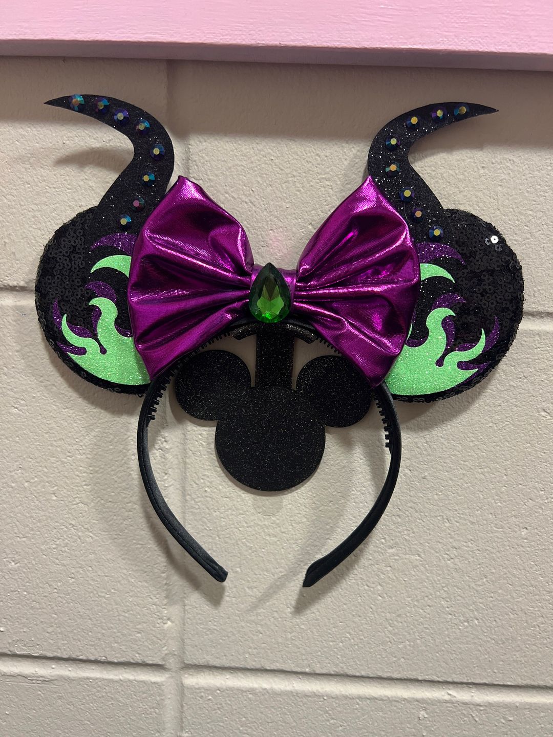 Customer photo review of Mistress of All Evil Fire Minnie Ears