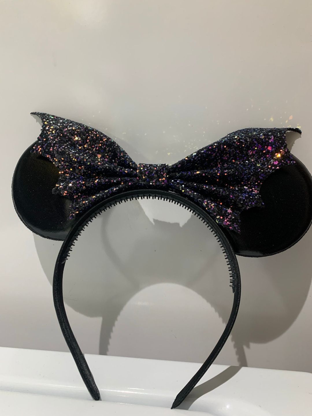 Customer photo review of Bat Bow Spikes Mickey Ears
