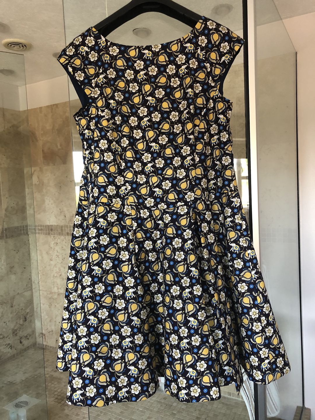 Customer photo review of Flowers & Elephants Cotton Poplin Fabric - 58" wide