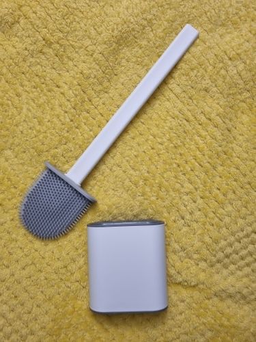 Customer photo review of Flexy Silicone Toilet Brush