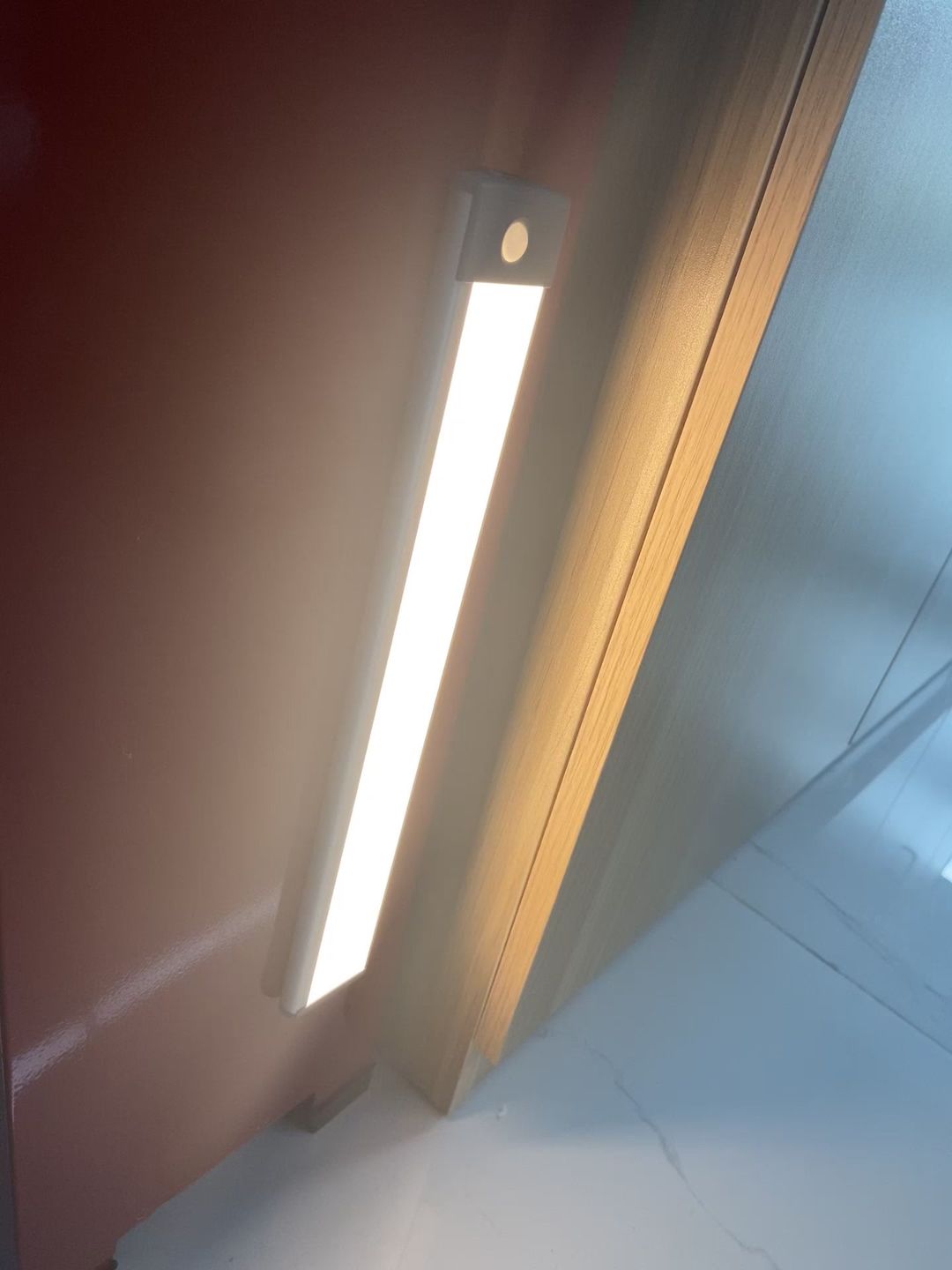 Customer photo review of LEPOTEC Wireless Rechargeable Motion Sensor Cabinet Lights 54-LED