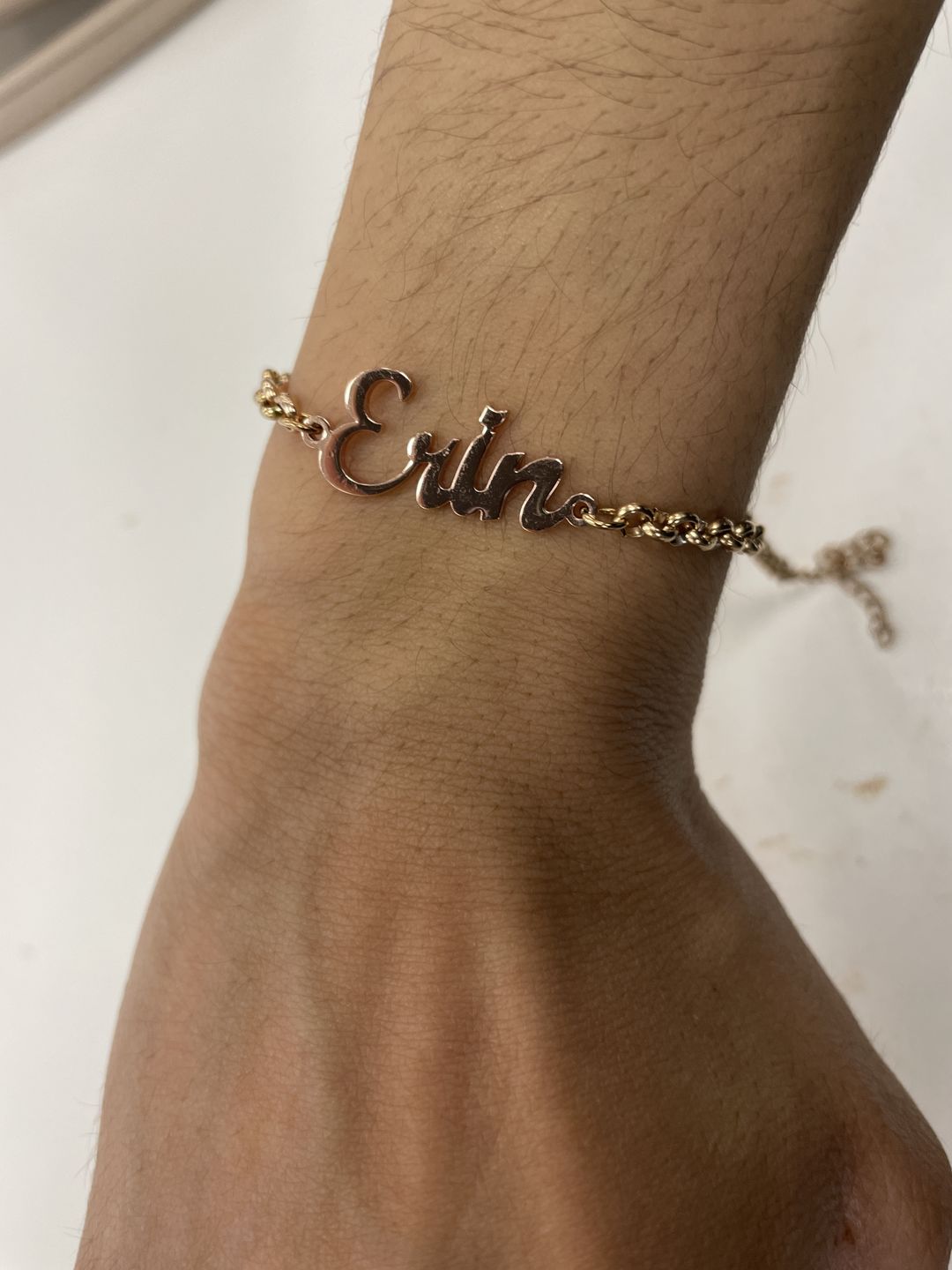 Customer photo review of Custom Name Bracelet