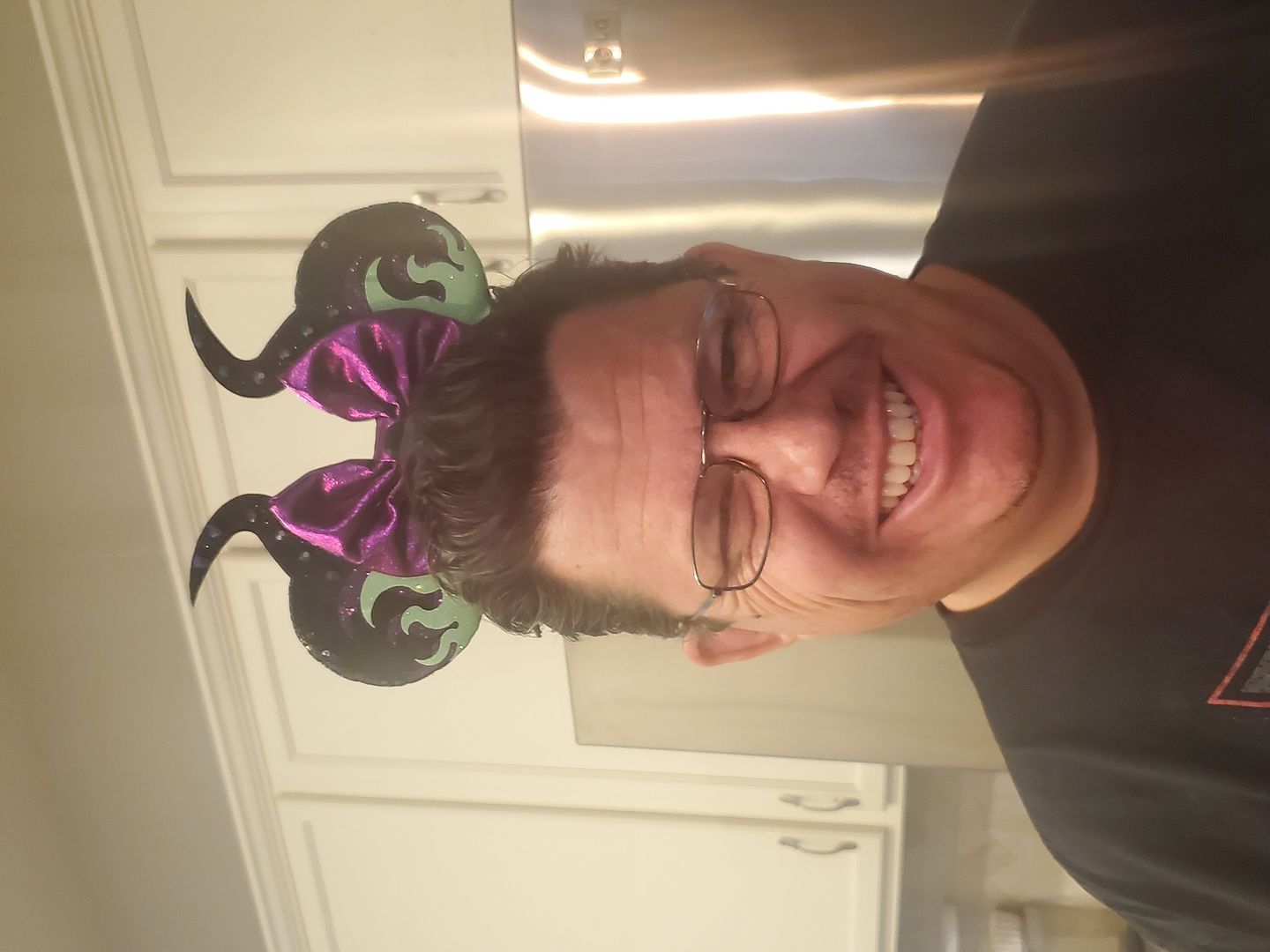 Customer photo review of Mistress of All Evil Fire Minnie Ears