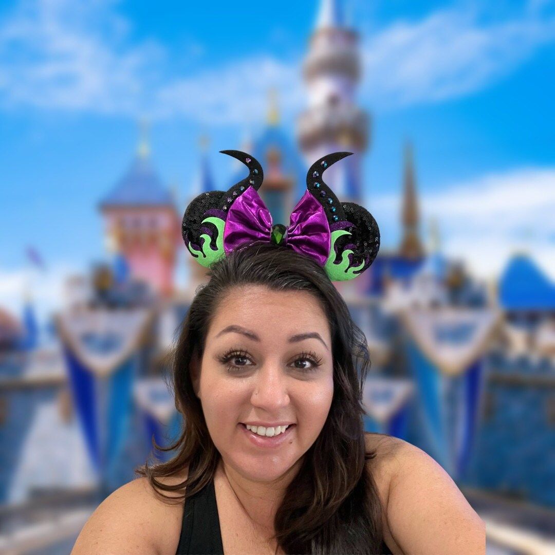 Customer photo review of Mistress of All Evil Fire Minnie Ears