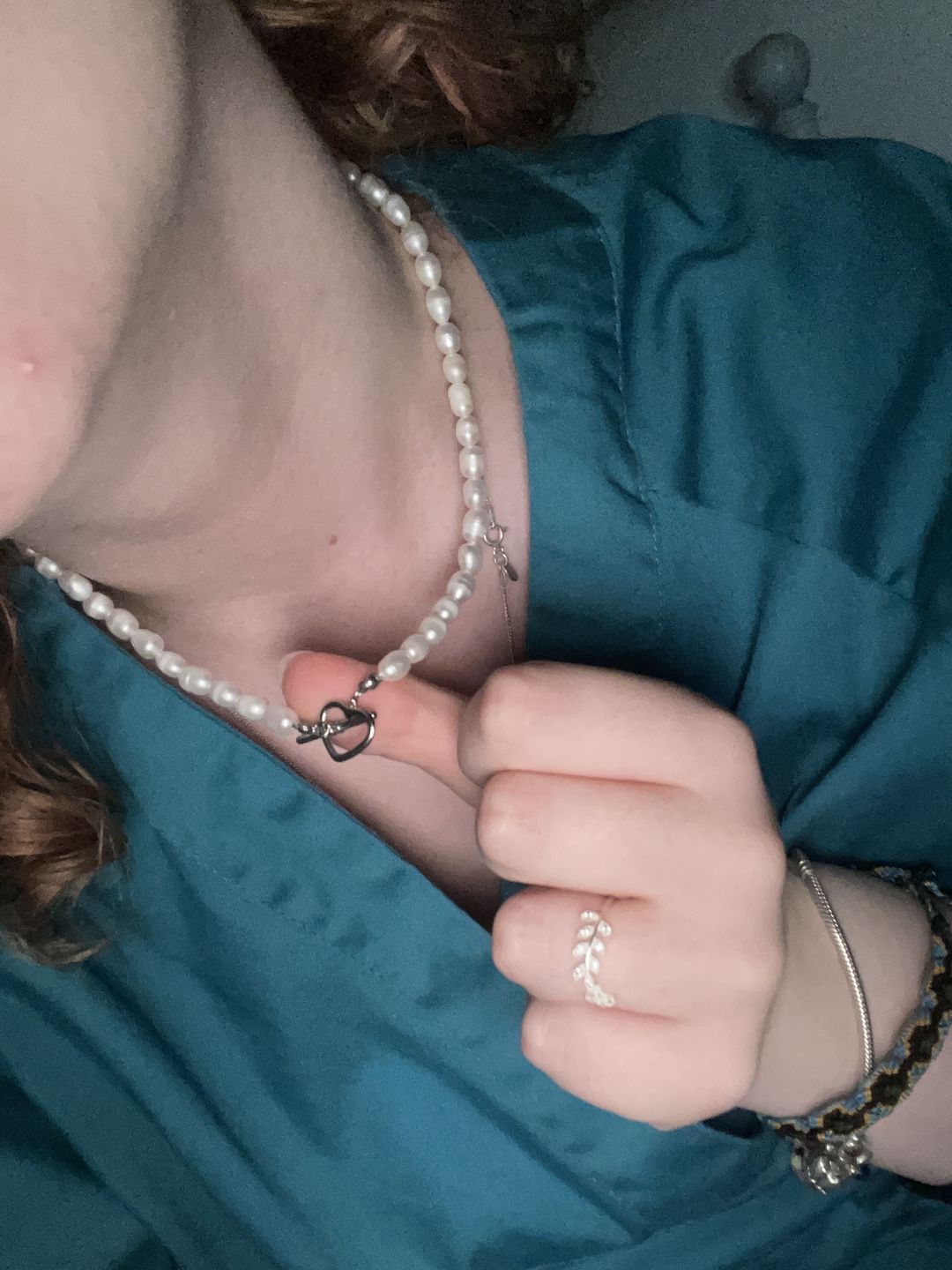 Customer photo review of Pearl Heart | Süßwasserperlen Kette