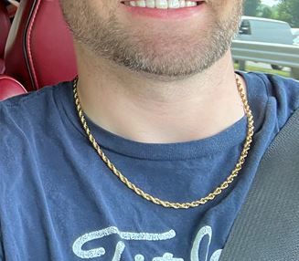 Customer photo review of 4mm Rope Chain - Gold