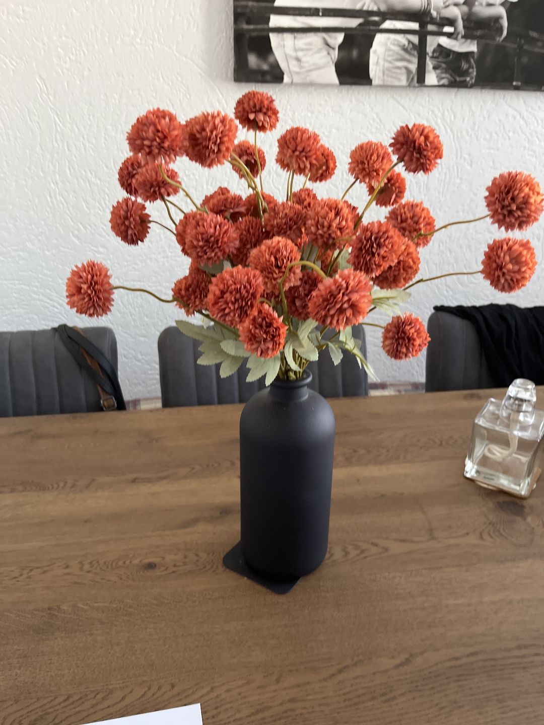 Customer photo review of Zijden Kiku Bloemen - Omber