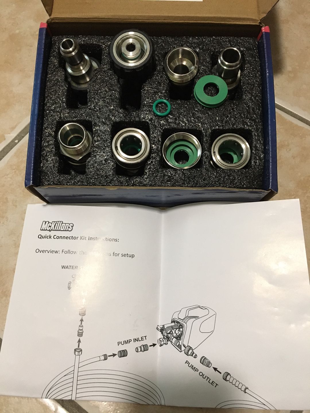 Customer photo review of Stainless Quick Connect Kit