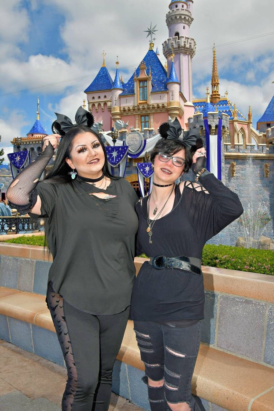 Customer photo review of Bat Bow Spikes Mickey Ears