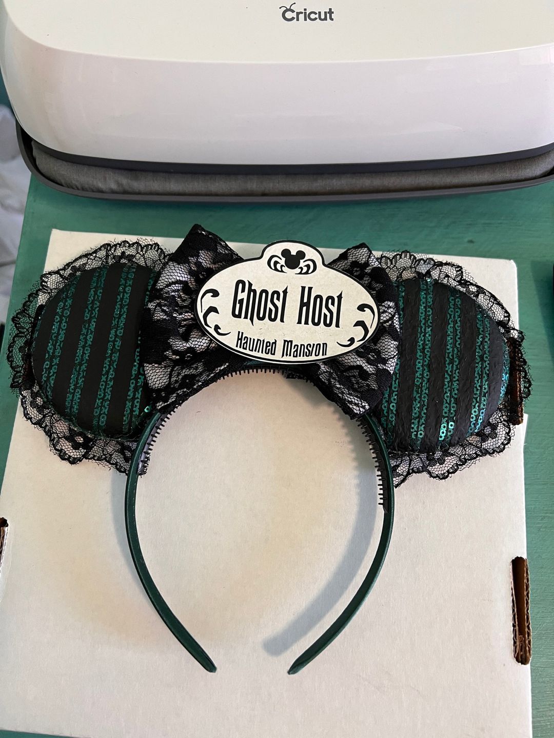 Customer photo review of Ghost Host Mickey Ears