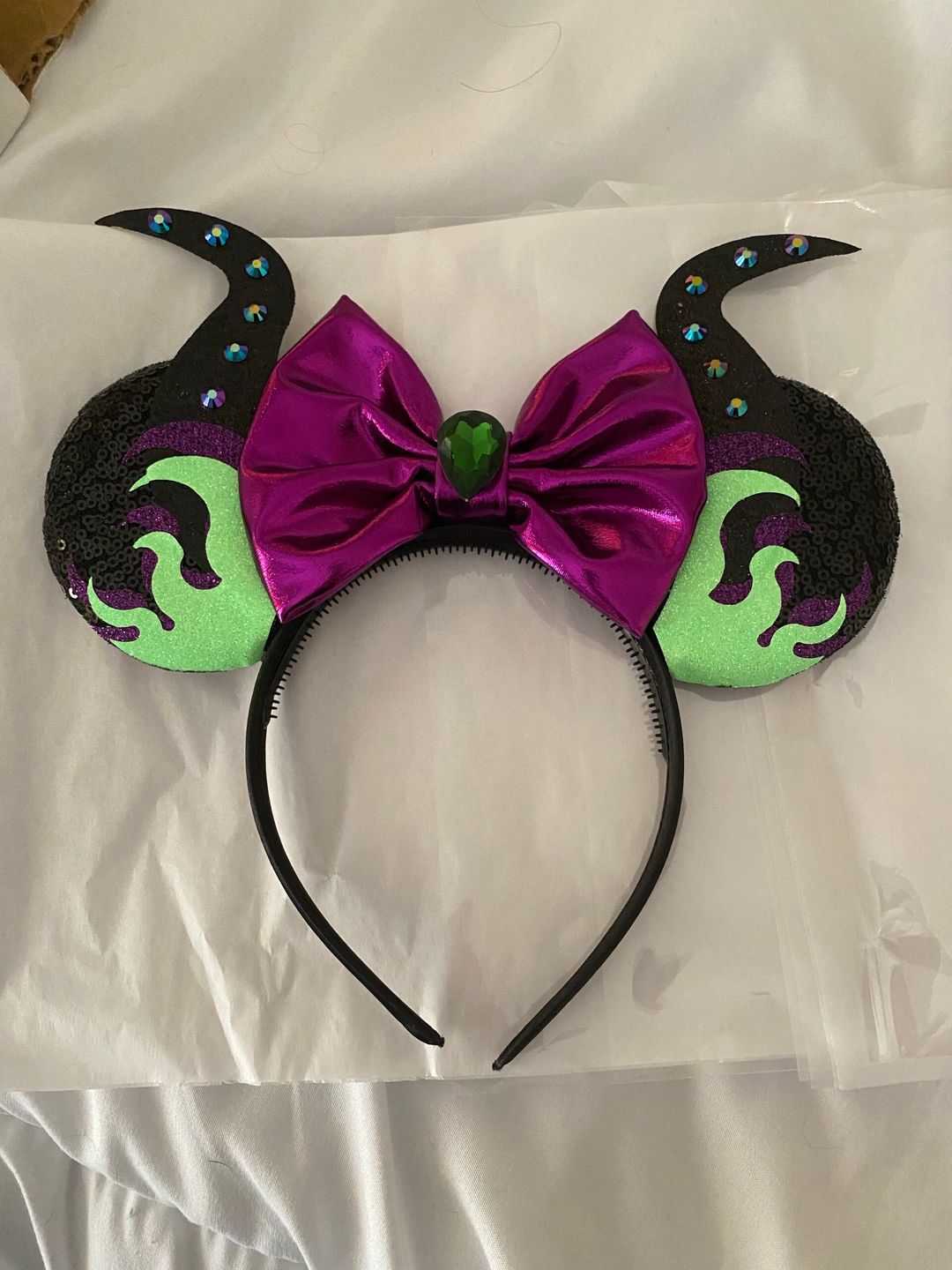 Customer photo review of Mistress of All Evil Fire Minnie Ears