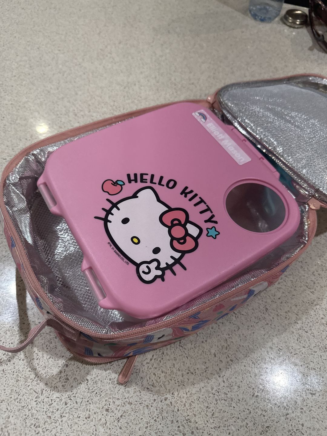 Customer photo review of MontiiCo Large Insulated Lunch Bag - Enchanted - LAST CHANCE!