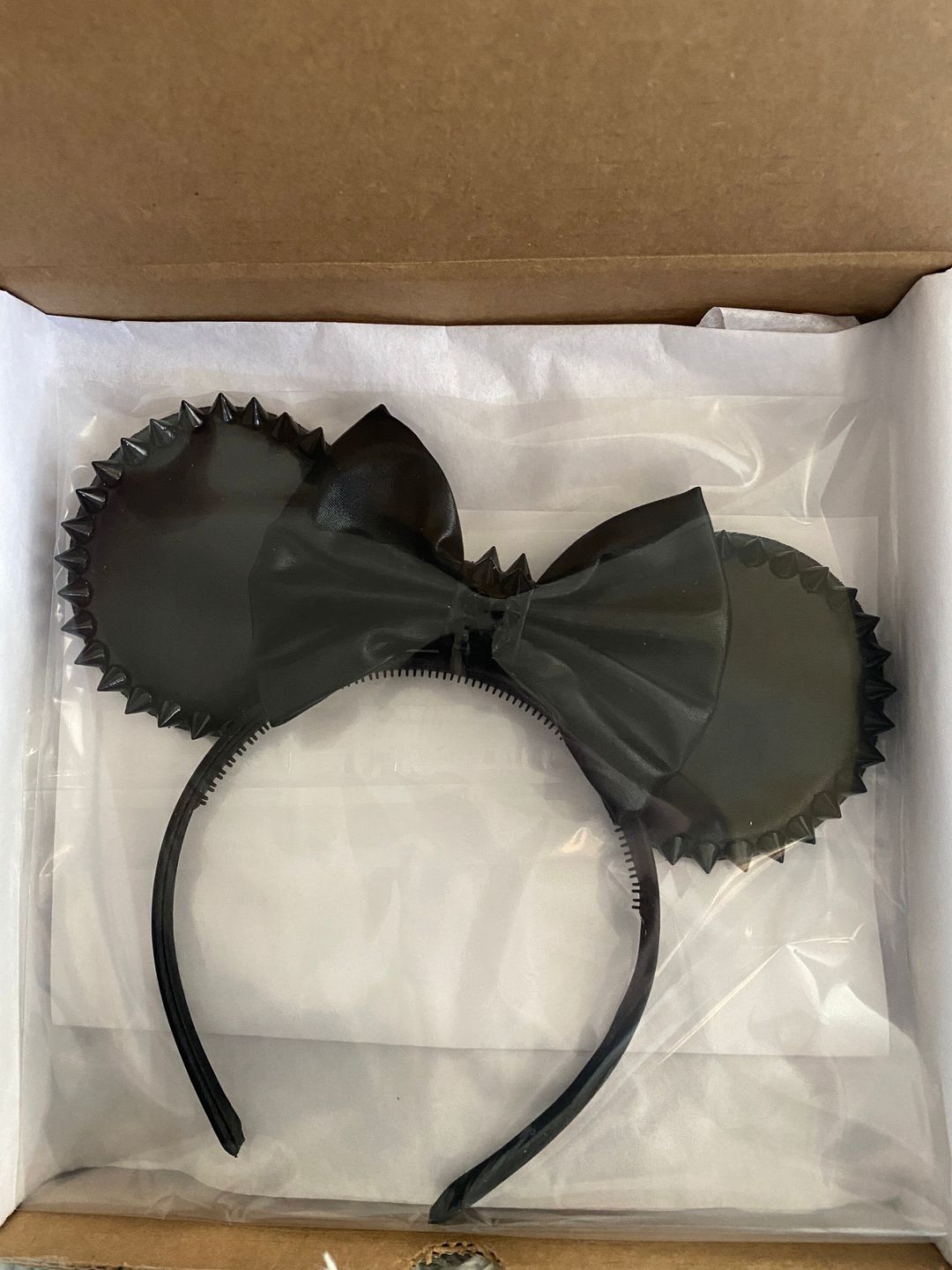 Customer photo review of Bat Bow Spikes Mickey Ears