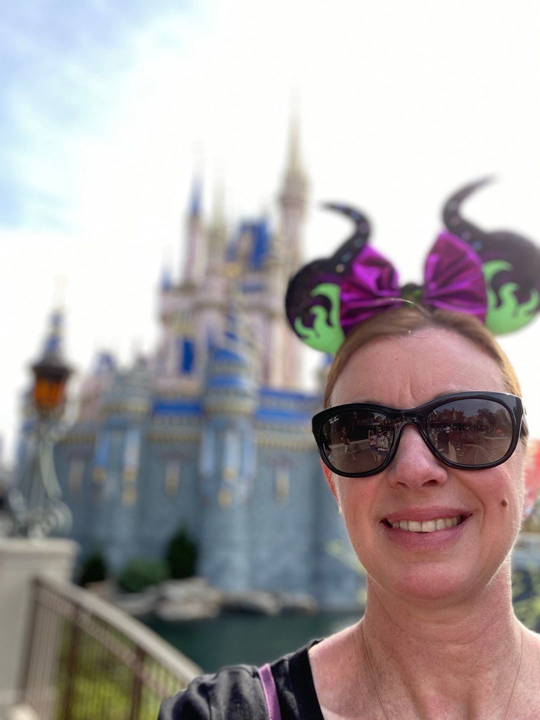Customer photo review of Mistress of All Evil Fire Minnie Ears