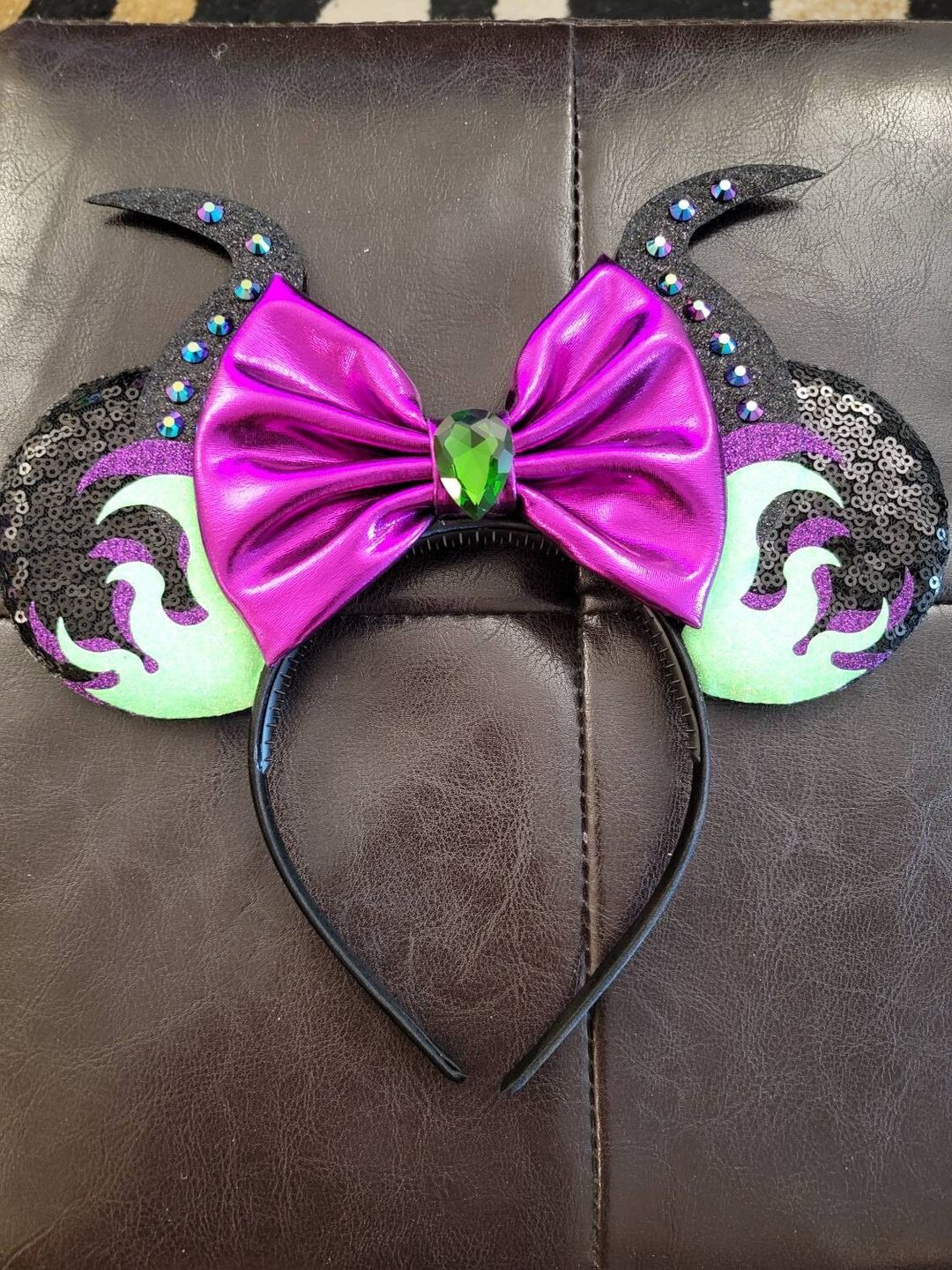Customer photo review of Mistress of All Evil Fire Minnie Ears