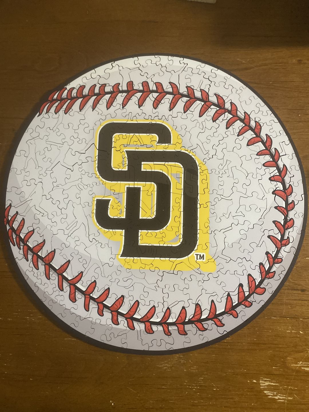 Customer photo review of San Diego Padres® - Official Wooden Puzzle