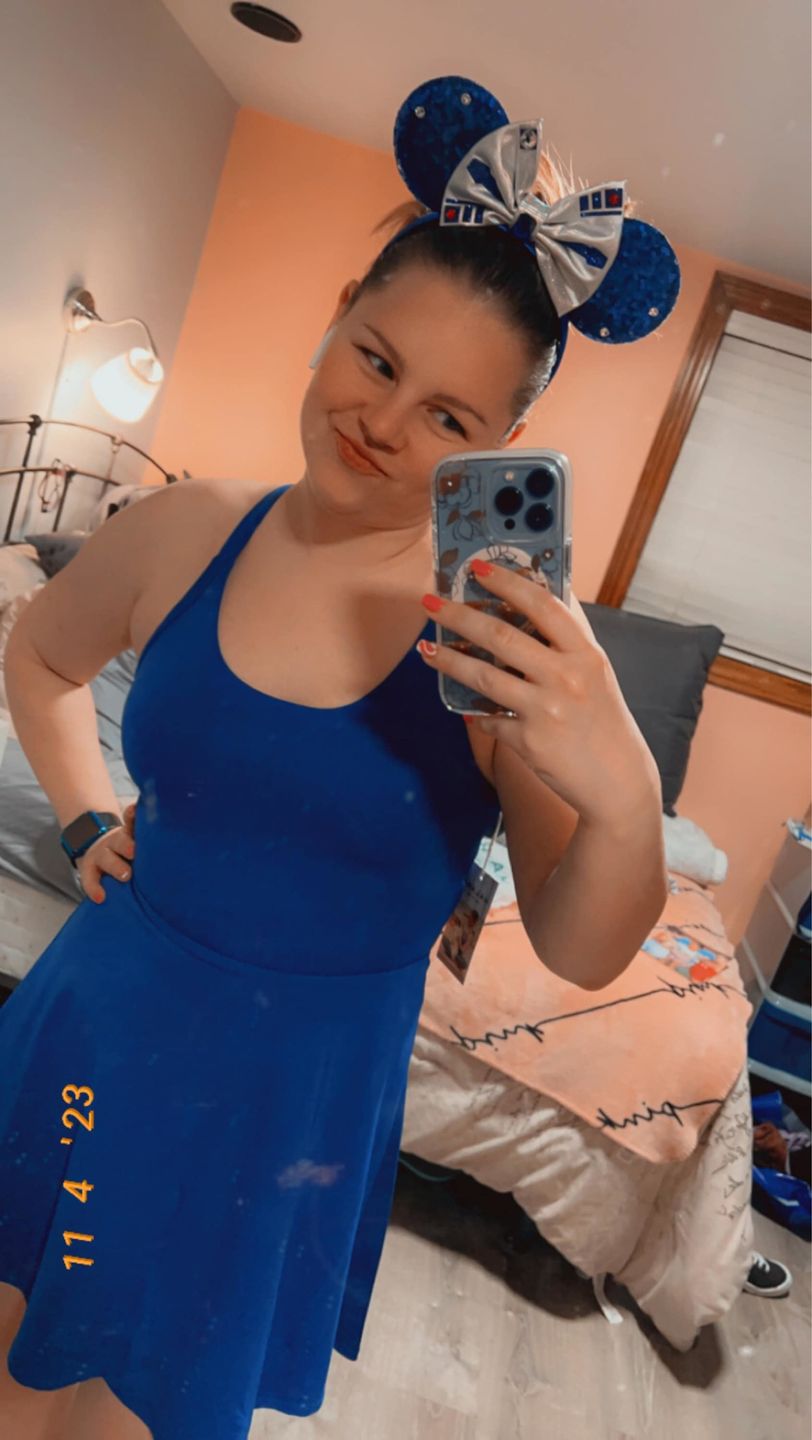 Customer photo review of Blue Robot Mickey Ears