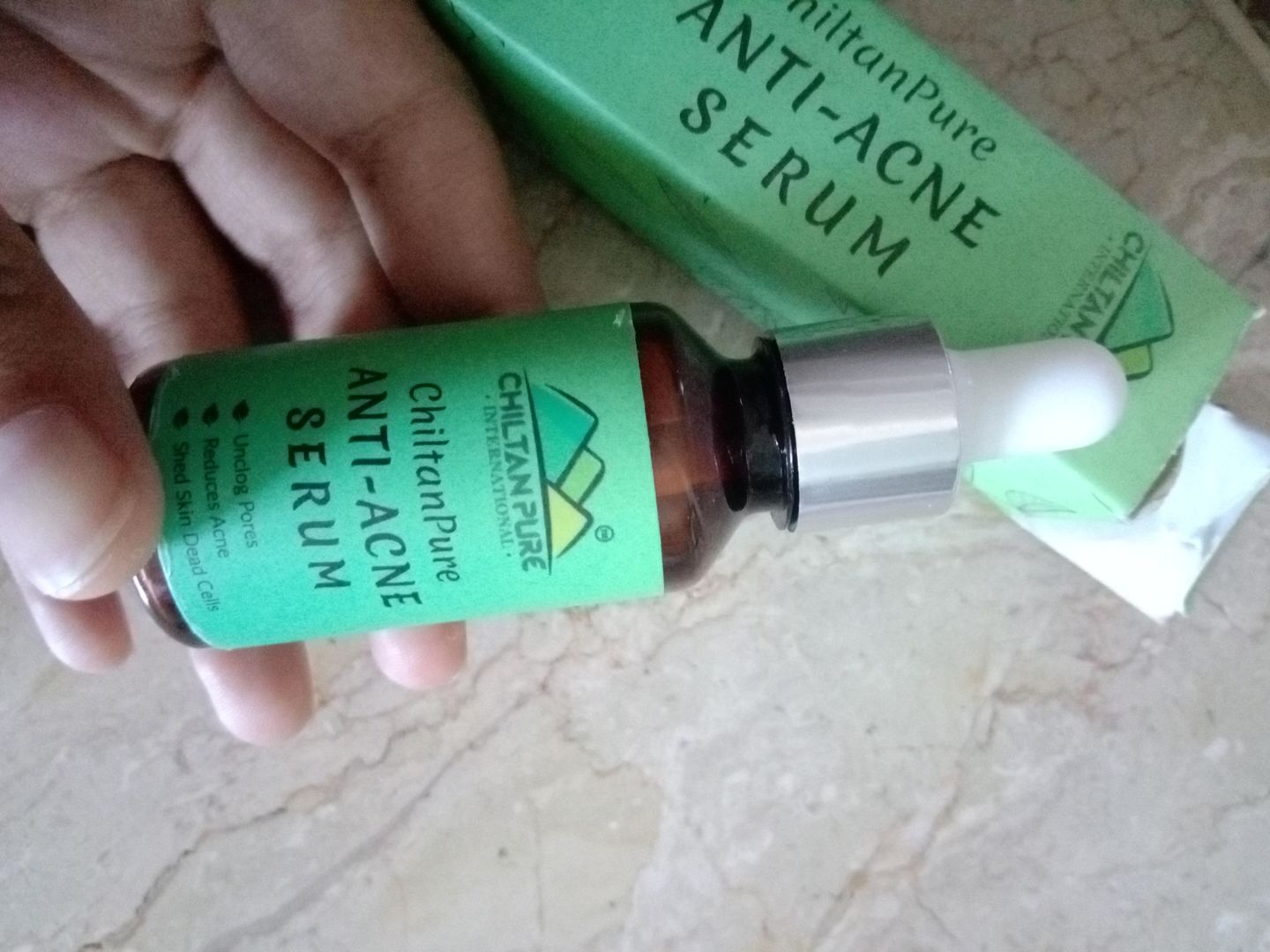 Customer photo review of Anti – Acne Serum – Brightens Skin, Fades Acne, Lighten Acne Scars & Control Excess Oil Production