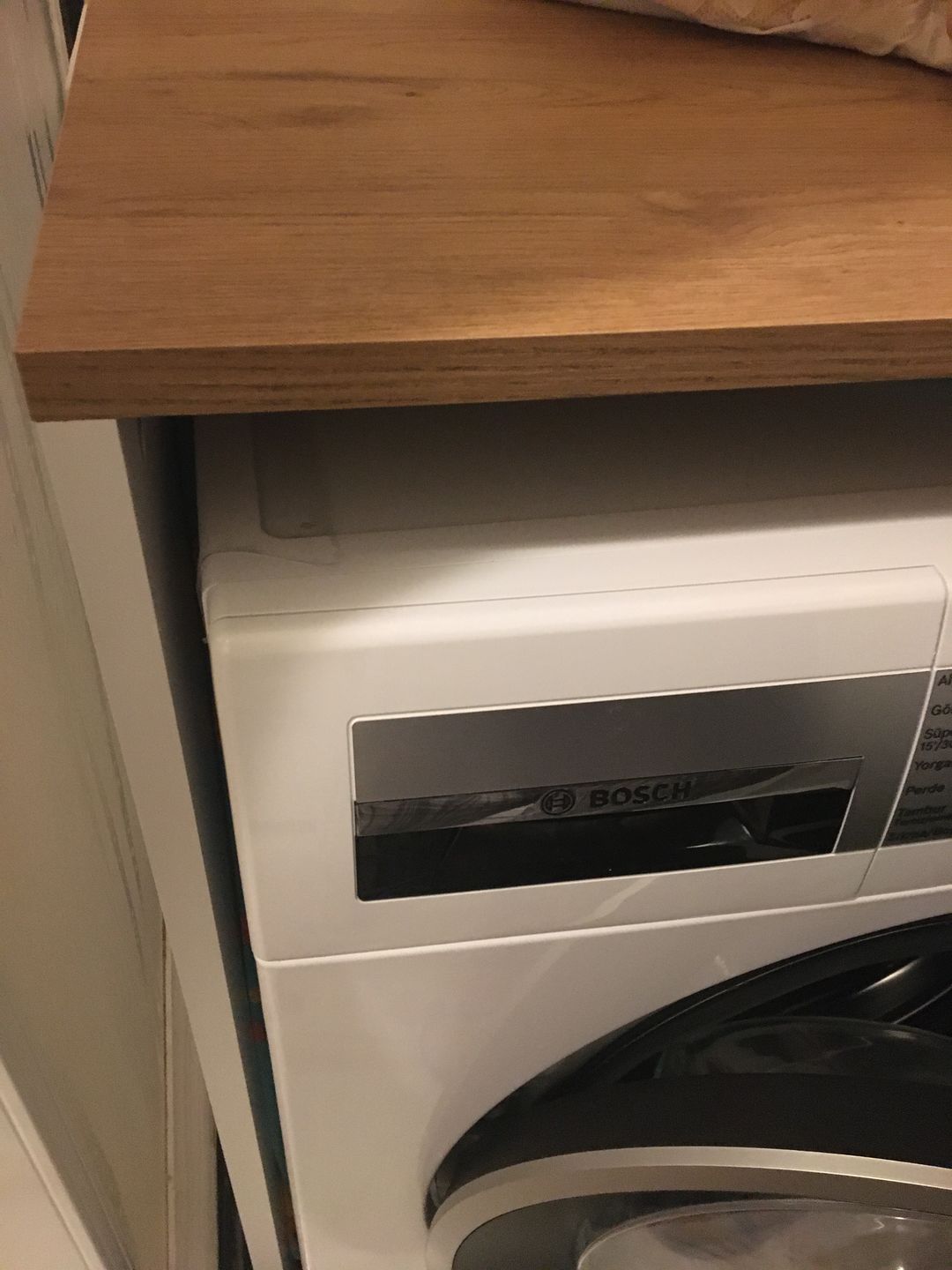 Customer photo review of Rani KD103 Çamaşır - Kurutma Makinesi Dolabı Kapaksız Beyaz - Sepet Ceviz