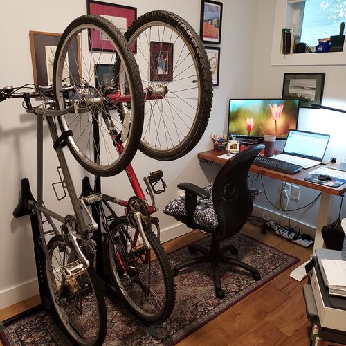 Customer photo review of 2 Bike Nook Units + 1 FREE Connector (Offer)