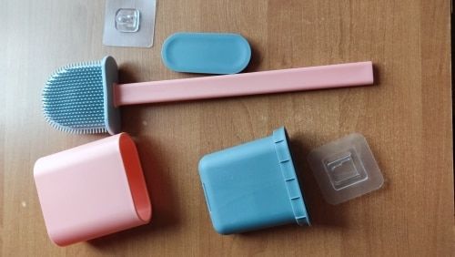 Customer photo review of Flexy Silicone Toilet Brush