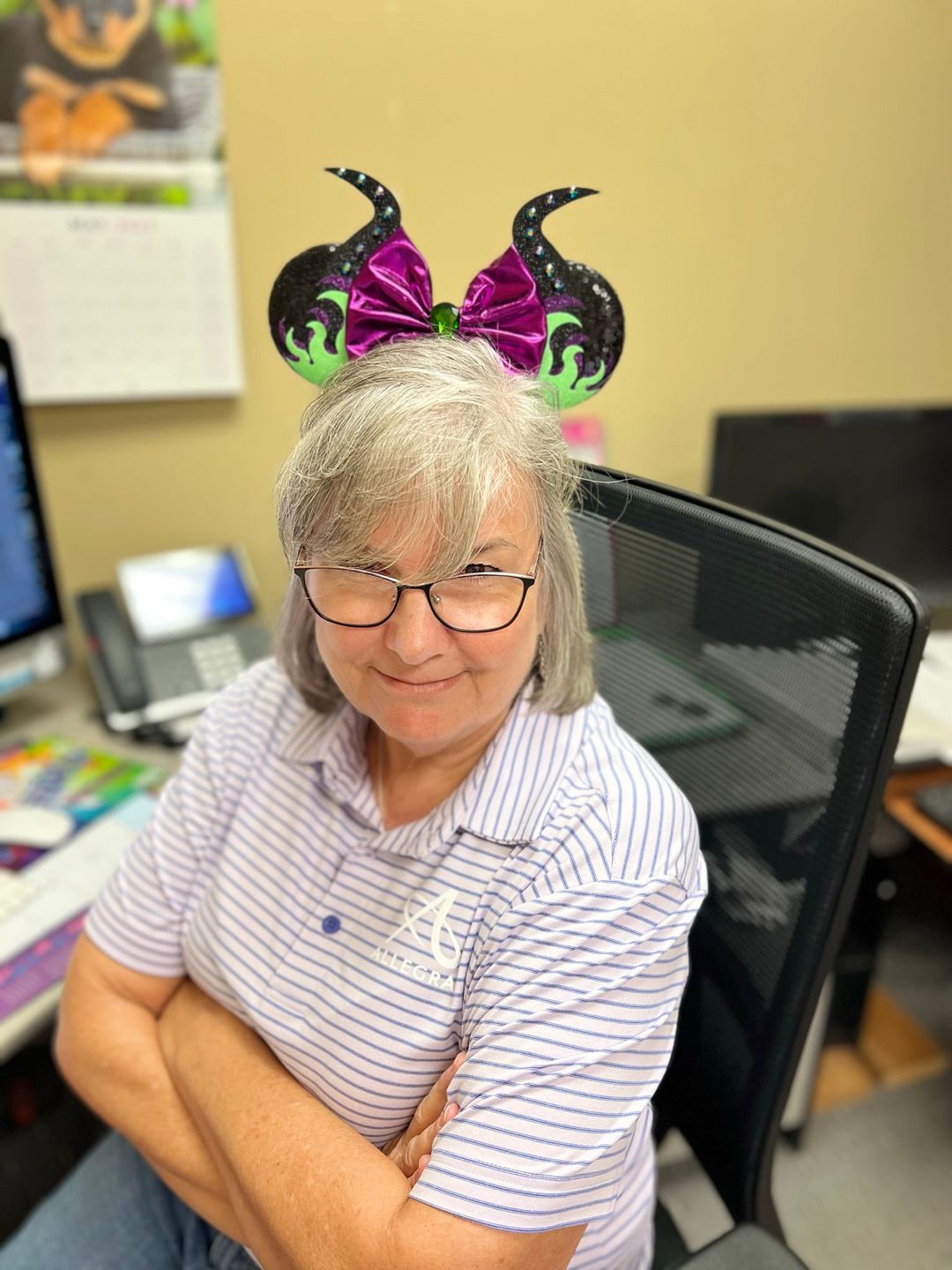 Customer photo review of Mistress of All Evil Fire Minnie Ears