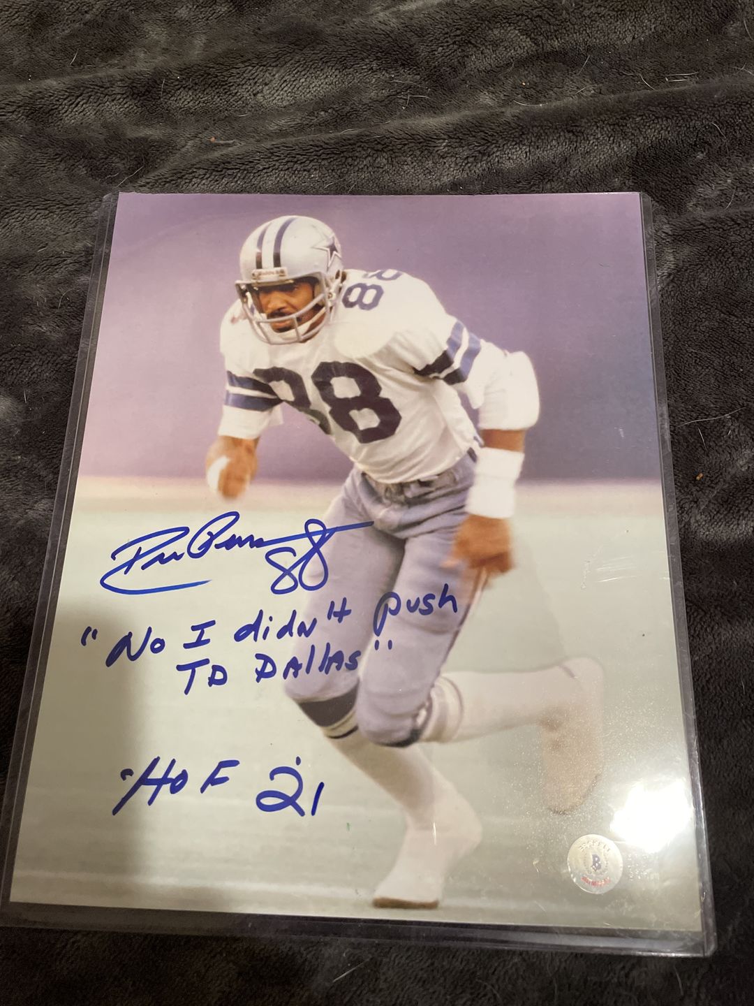 Customer photo review of Drew Pearson Autograph Signing