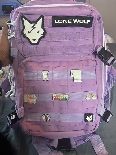 Customer photo review of Gen 3 Lavender 35L Backpack