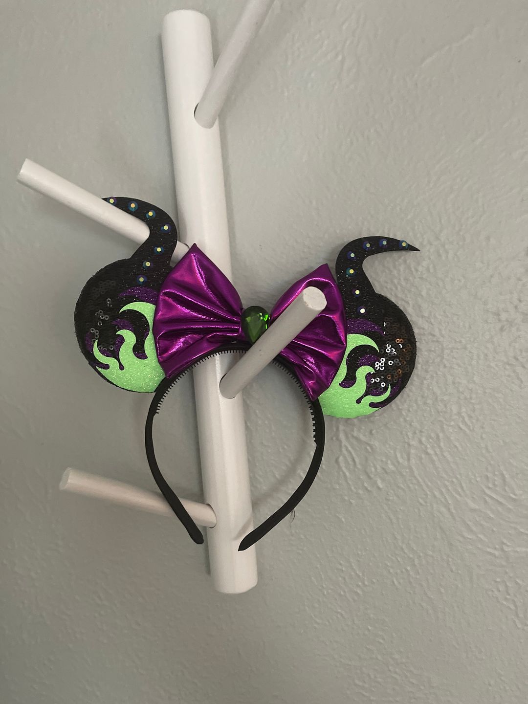 Customer photo review of Mistress of All Evil Fire Minnie Ears