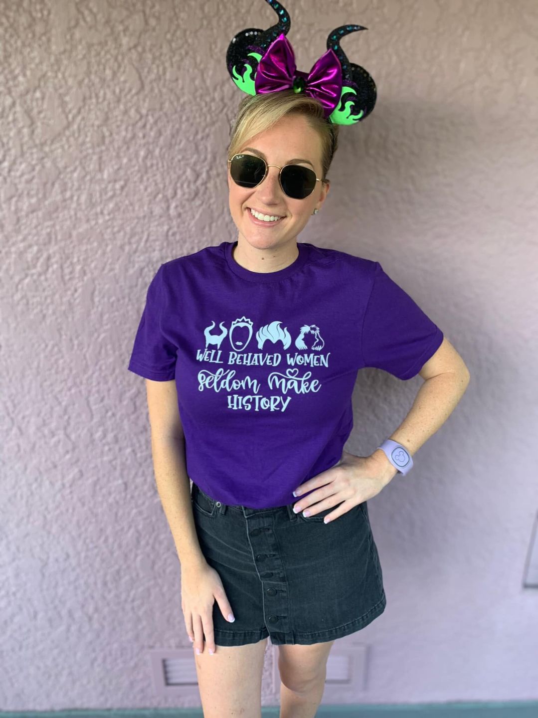 Customer photo review of Mistress of All Evil Fire Minnie Ears