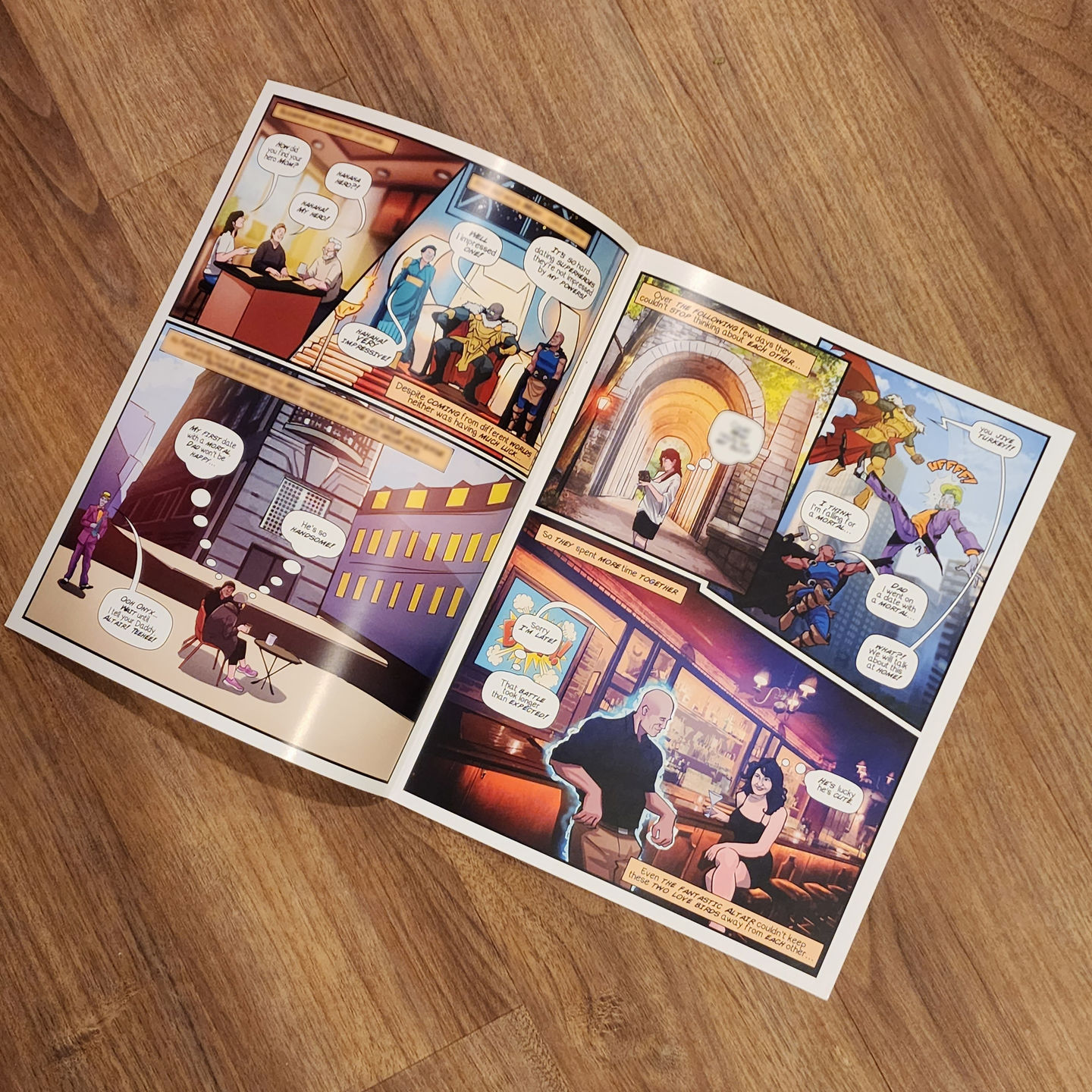 Customer photo review of Custom Comic Book – Turn Your Story Into a Fully Illustrated Comic