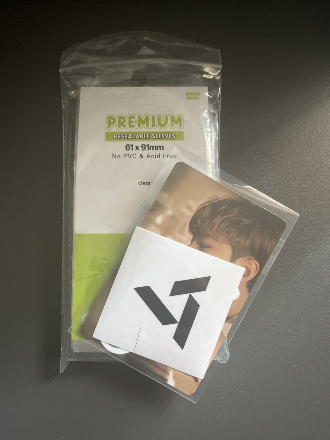 Customer photo review of PREMIUM RESEALABLE PHOTOCARD SLEEVES - CLEAR VERSION (61x91MM)