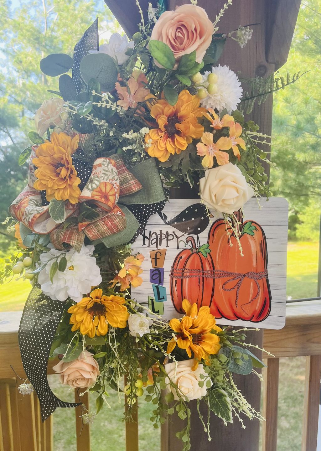 Customer photo review of 14" Oval Grapevine Wreath - DECOE-033