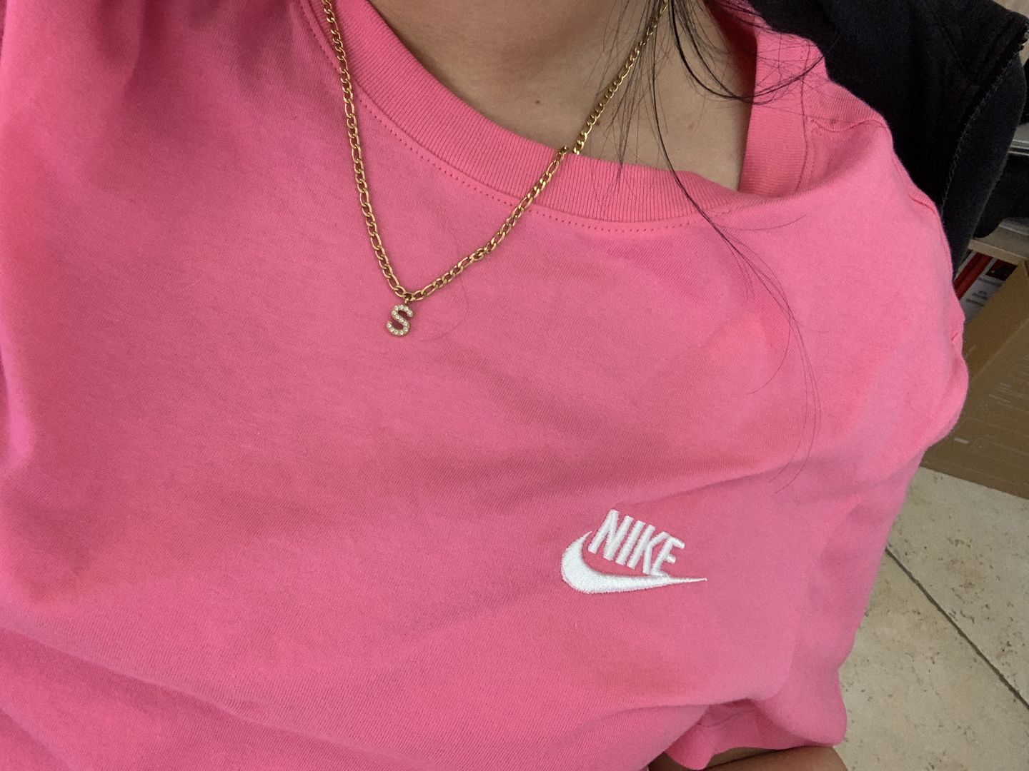 Customer photo review of Classic Letter Halskette | 18K vergoldet