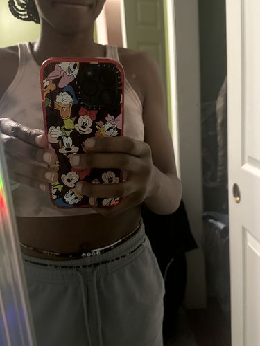 Customer photo review of Black Star Black and Gold Tie On Waist Beads
