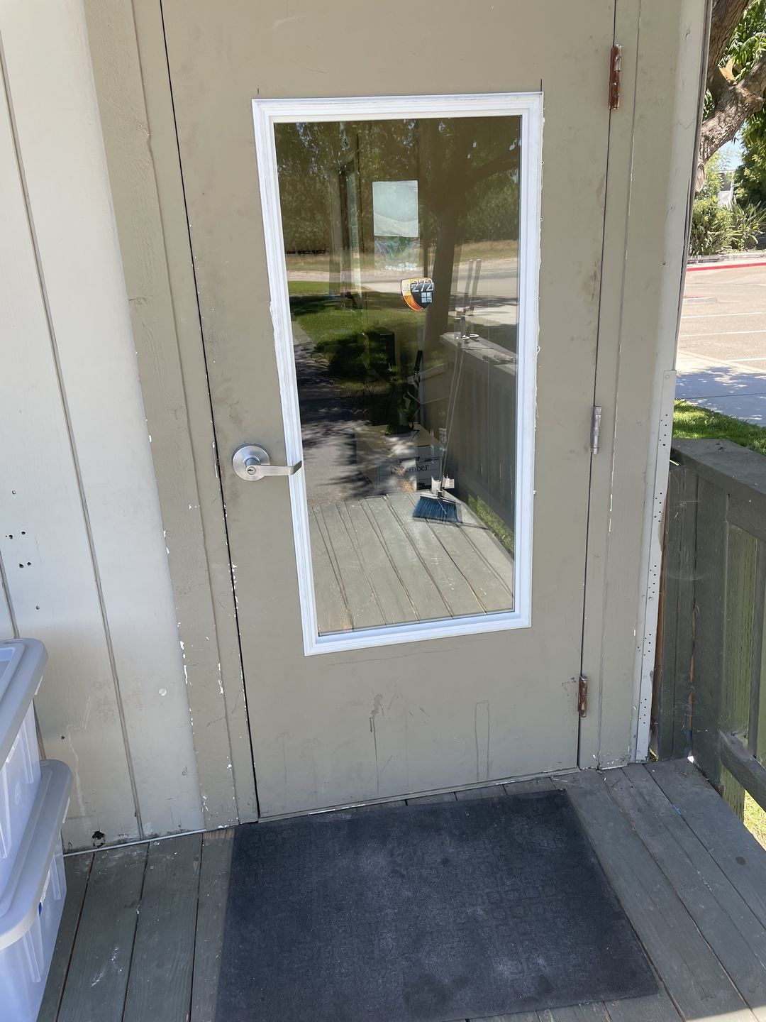 Customer photo review of Clear 1 Lite Glass and Frame Kit (3/4 Lite 24" x 50" Frame Size)