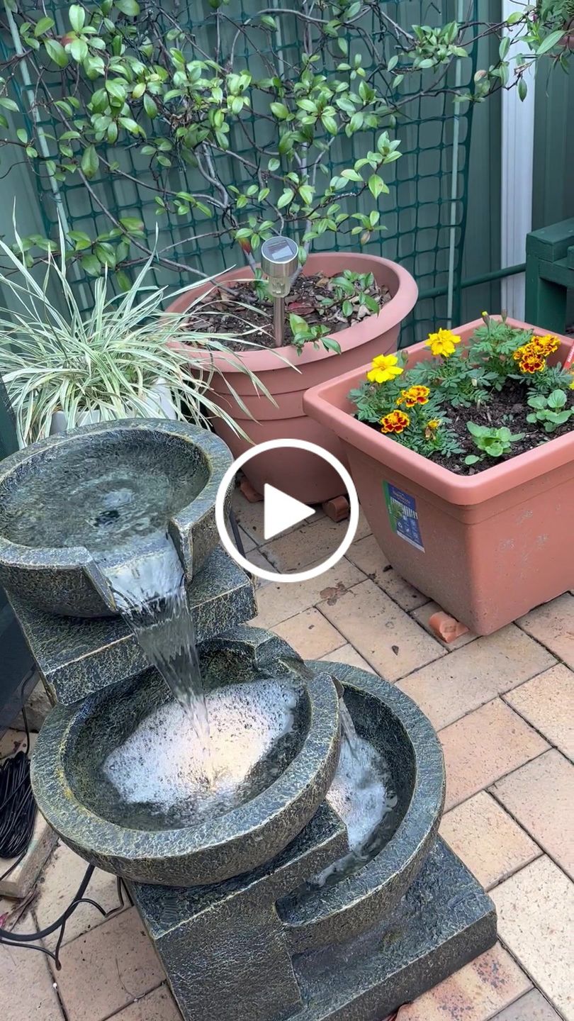 Customer video review of Carmen 3-Tier Garden Water Feature - Best Seller