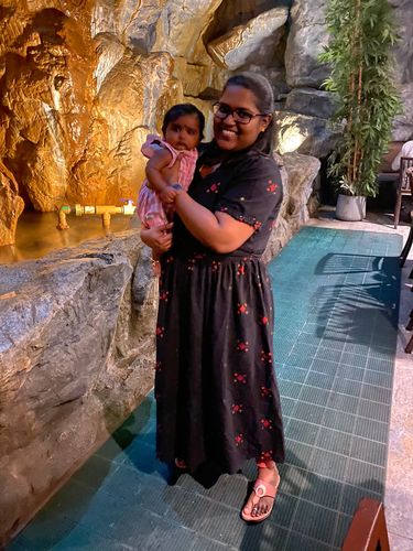 Customer photo review of Black Handloom Maxi