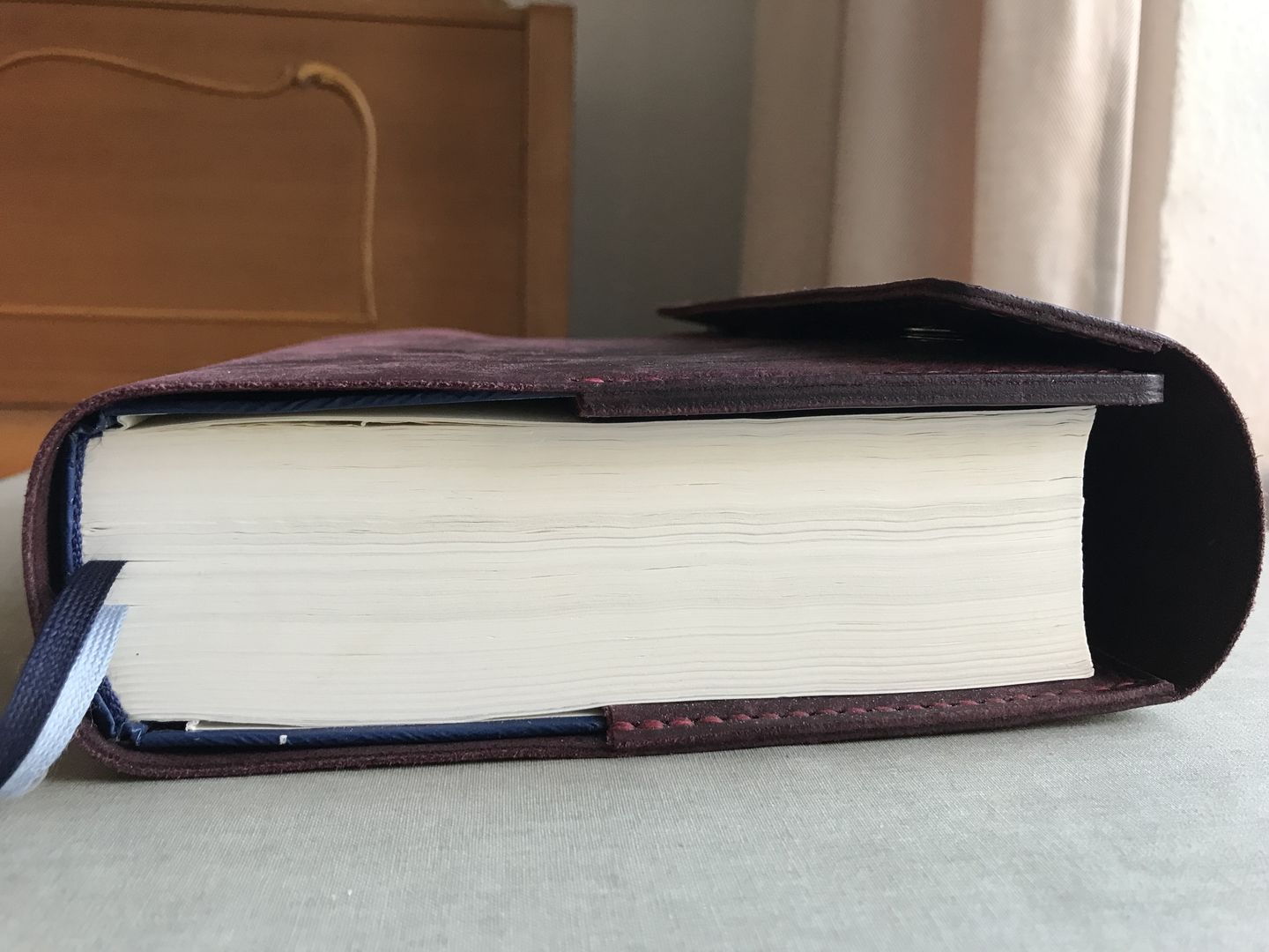 Customer photo review of Bibelhülle "Hirte+" · echtes Leder · individuelle Größen · handmade Bibelhülle nach Maß