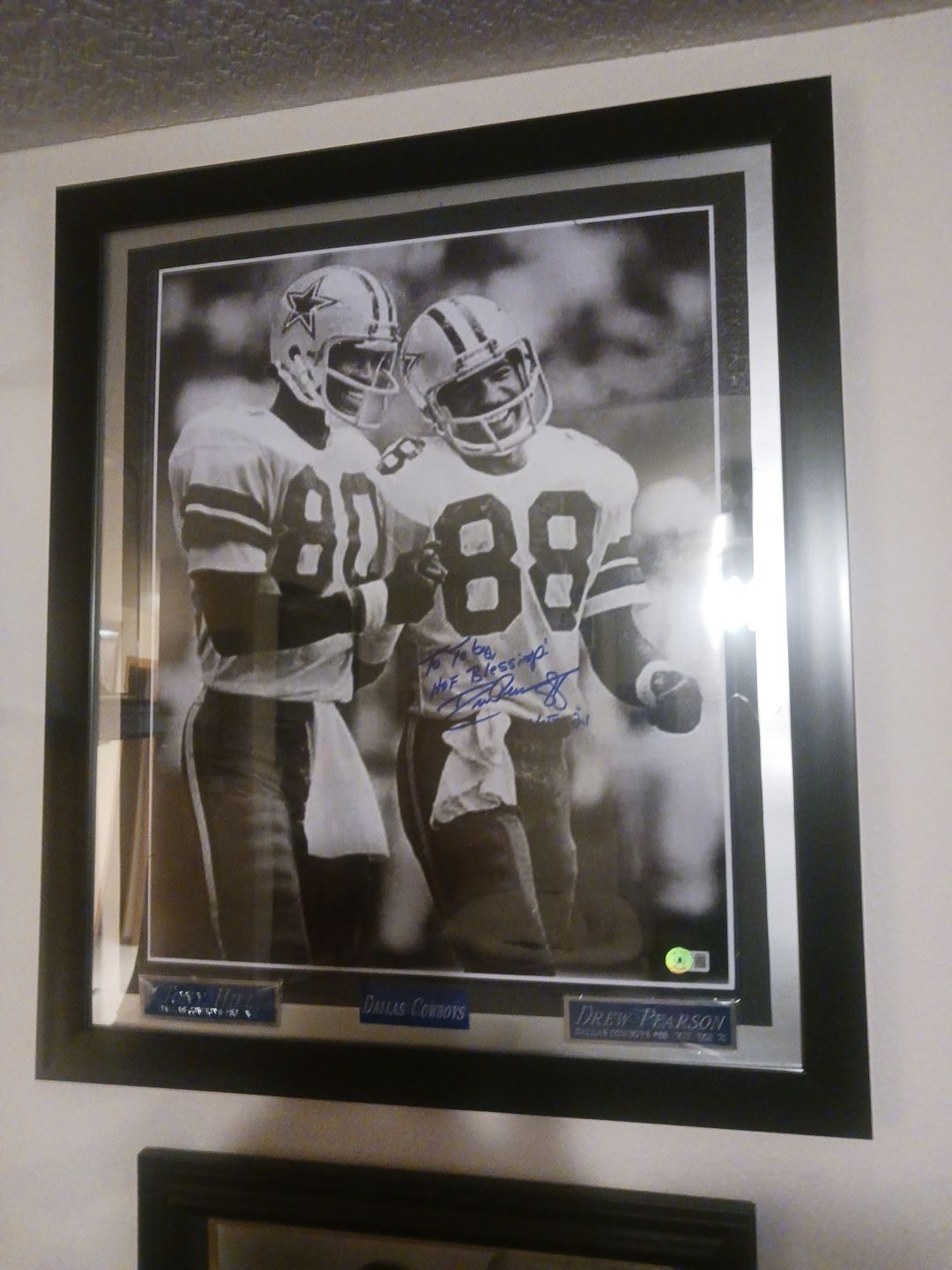 Customer photo review of Drew Pearson Autograph Signing
